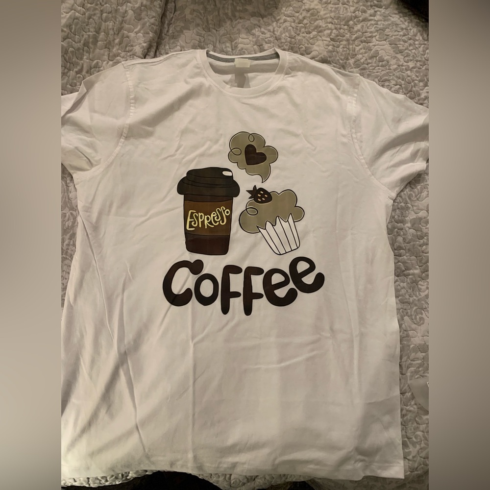 Womens White Graphic T-Shirt